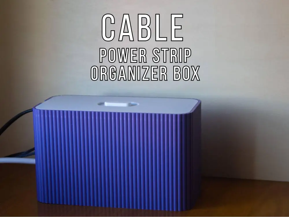Cable Power Strip Organizer Box