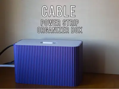 Cable Power Strip Organizer Box