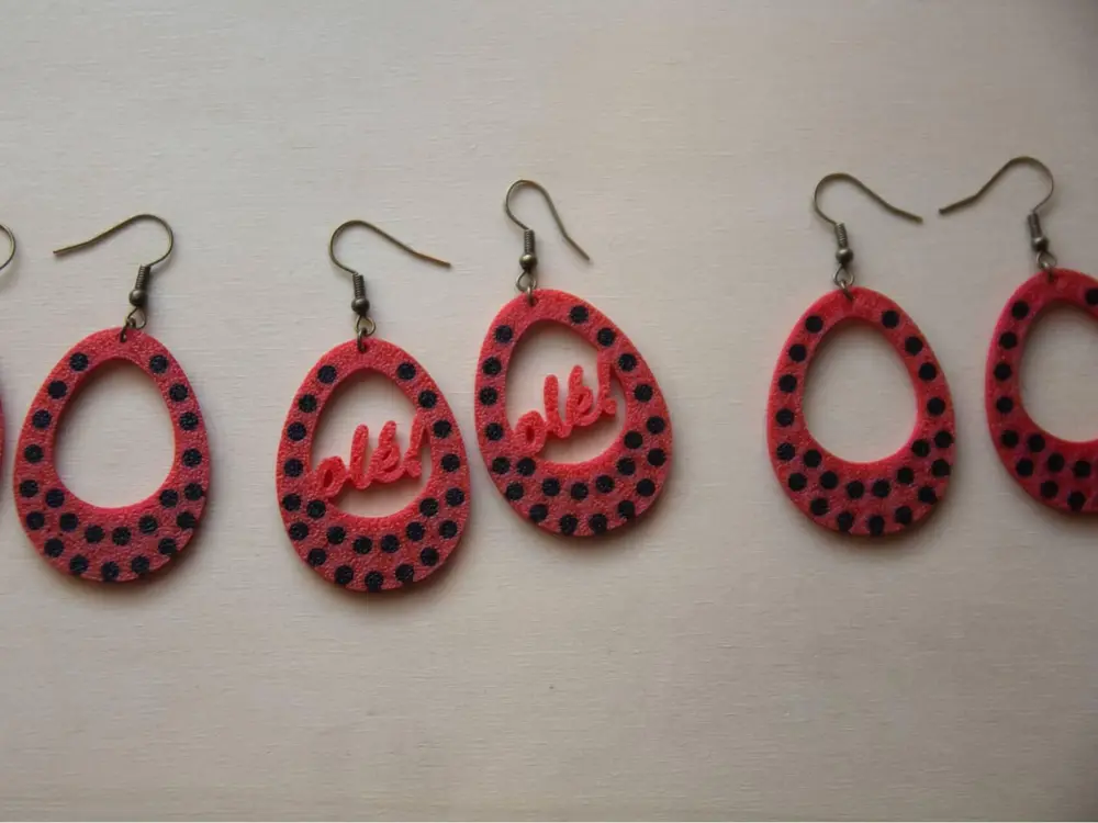Flamenco-style earrings for the April Fair