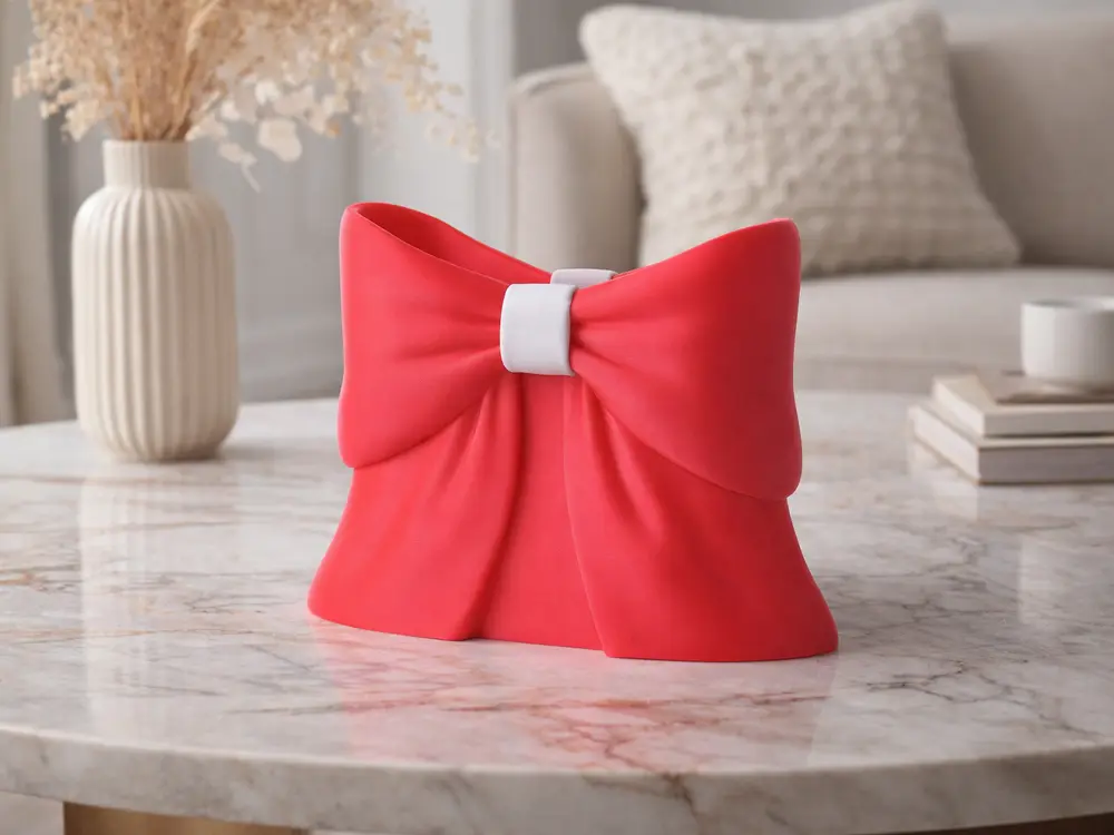 Satin Bow Vase