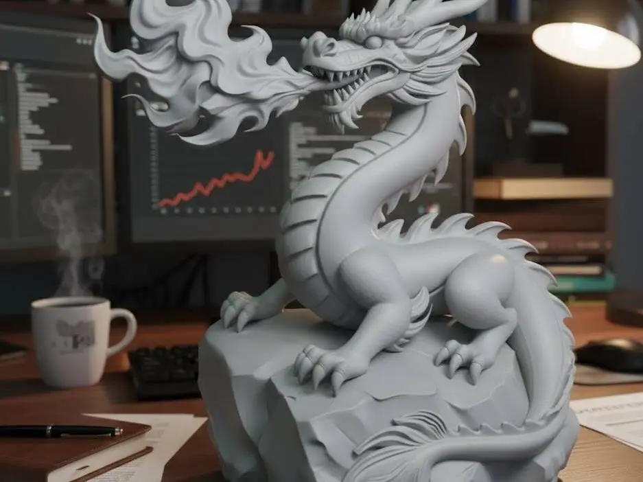 terrestrial dragon, breathing fire