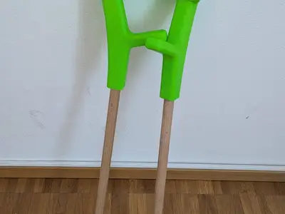 Crutches (sturdy) with TPU feet