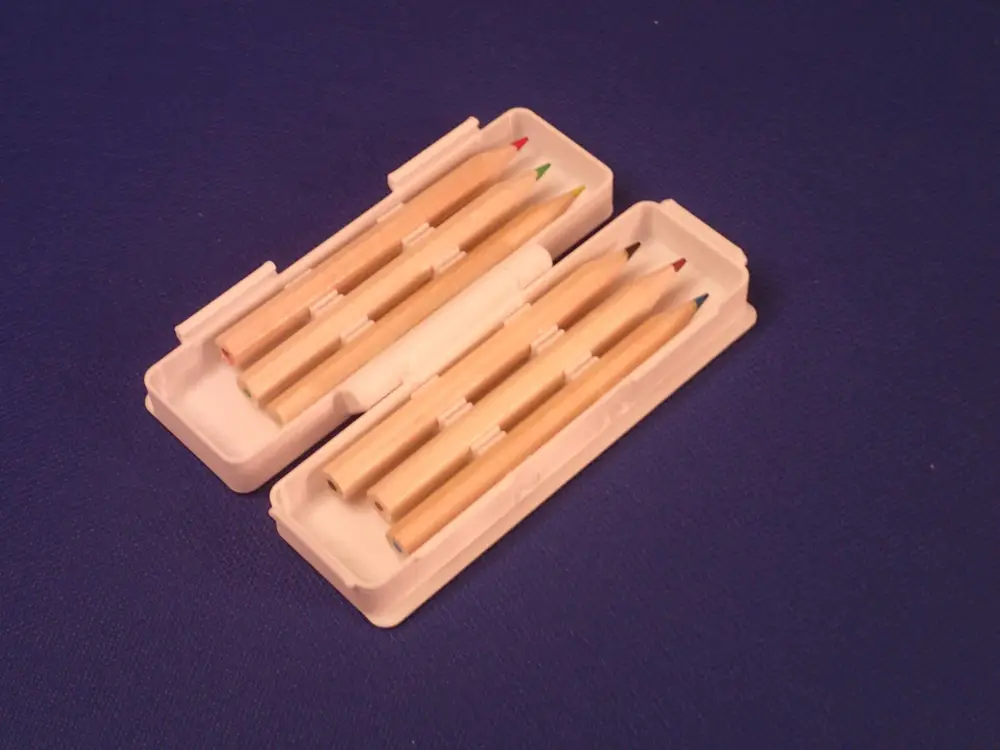 Mini Pencil Case for 6 – Fits 7.2mm x 100mm Short Pencils