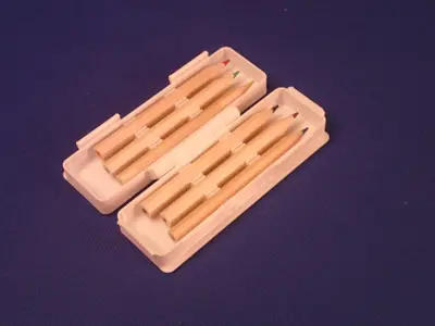 Mini Pencil Case for 6 – Fits 7.2mm x 100mm Short Pencils