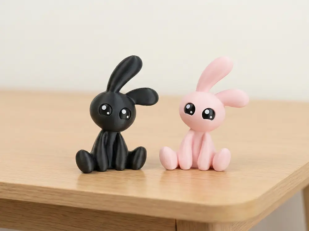 Cute chibi bunny for easter