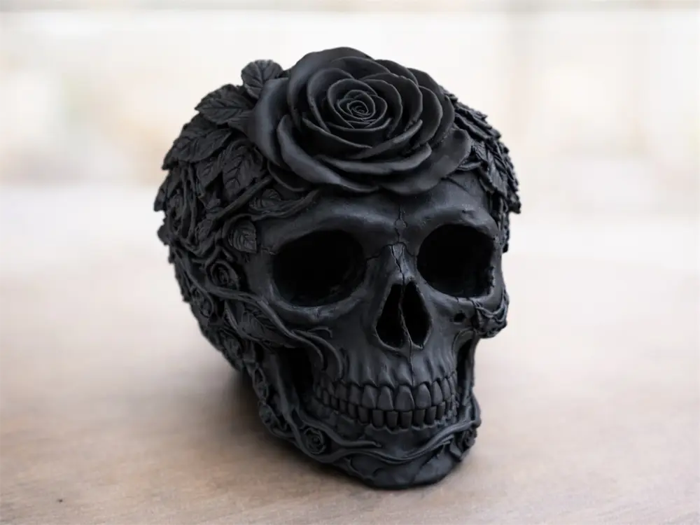 Floral skull