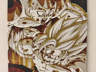 lienzo goku hueforge