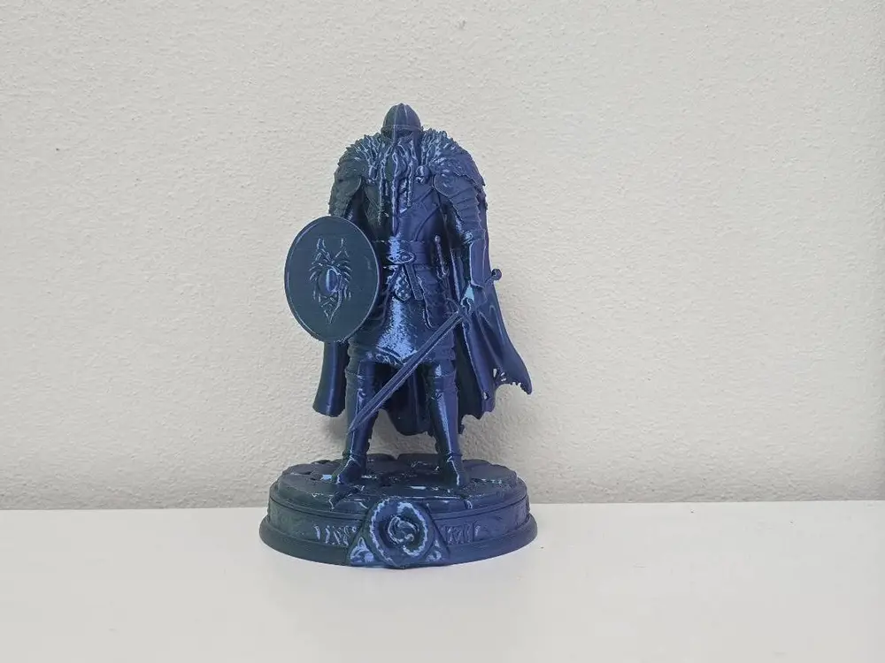 Viking Warrior with Sword and Wolf Shield Statue