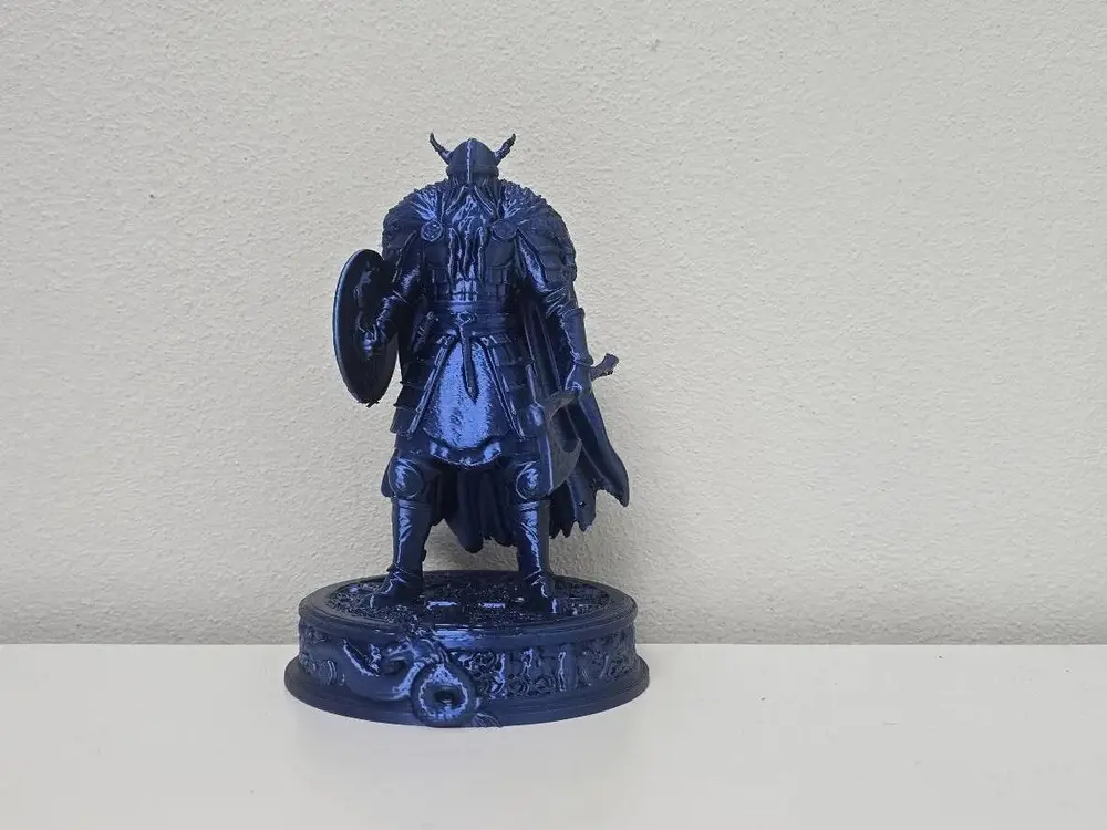 Viking Jarl with Shield and Axe Statue