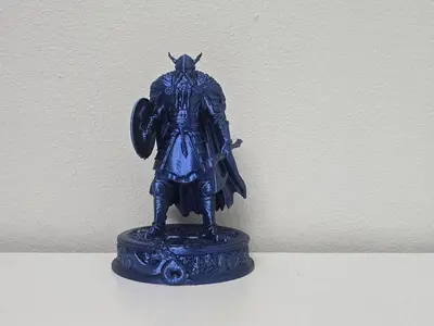 Viking Jarl with Shield and Axe Statue