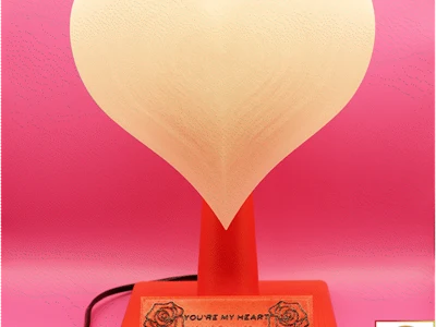 Retro Heart Lamp