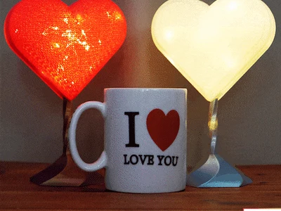 Elegant Heart Lamp