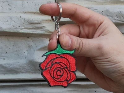 Rose Keychain - Multicolor