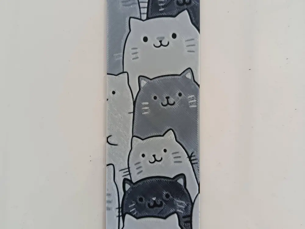 Cat bookmark Hueforge