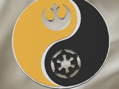 Ying Yang Starwars Keychain