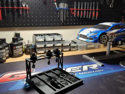 shock stand for rc 1/10 touring car.