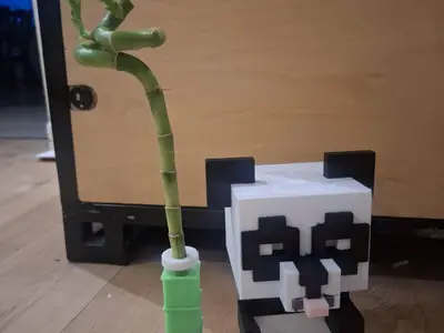 Minecraft Panda Bamboo pot