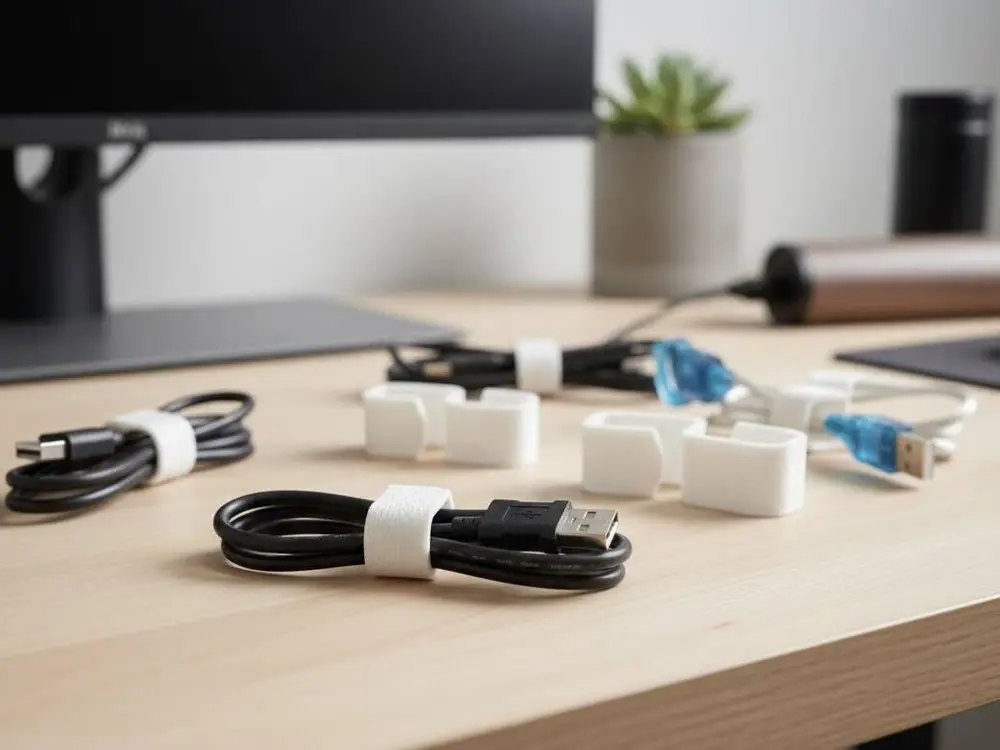 organizer cable clip fuzzy 3 dimension