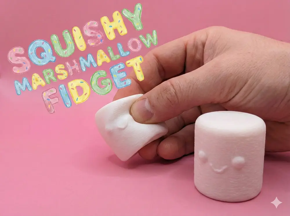 Squishy Marshmallow Fidget - Stress Relief TPU