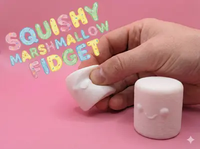 Squishy Marshmallow Fidget - Stress Relief TPU