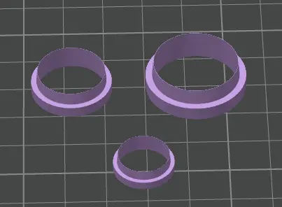 Polymerclay Cutter Kreise 15mm-30mm STL