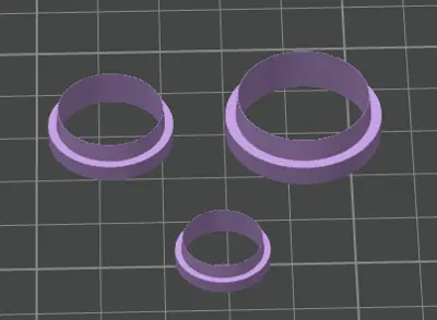 Polymerclay Cutter Kreise 15mm-30mm STL