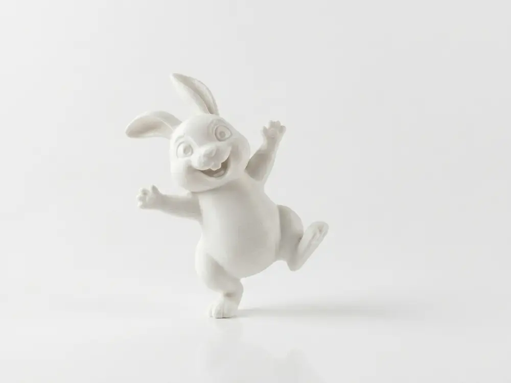 Happy Dancing Bunny - Cartoon Rabbit Easter