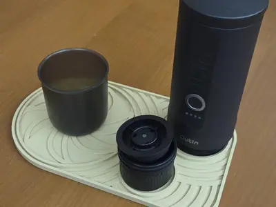 Portable coffee machine stand base