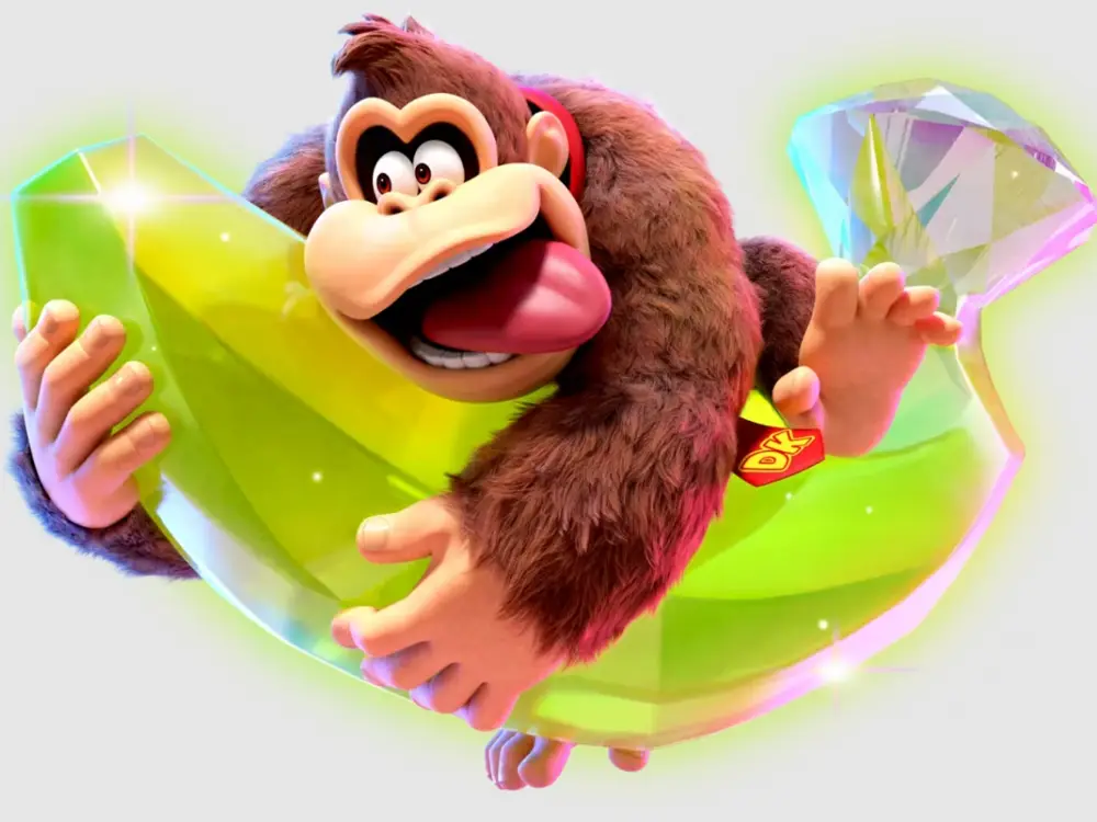 Donkey Kong holding a banana