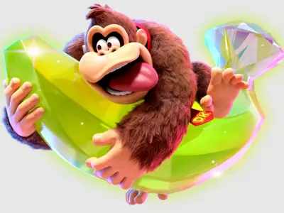Donkey Kong holding a banana