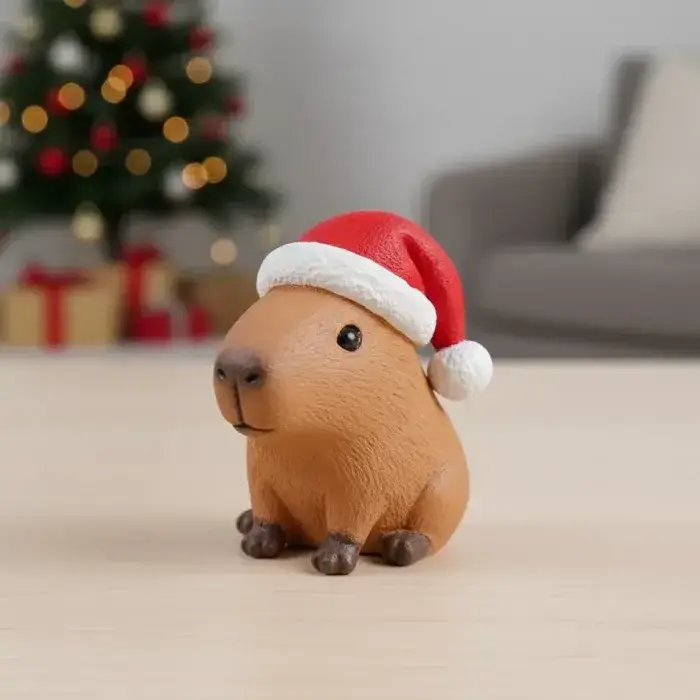 Cute Christmas Capybara