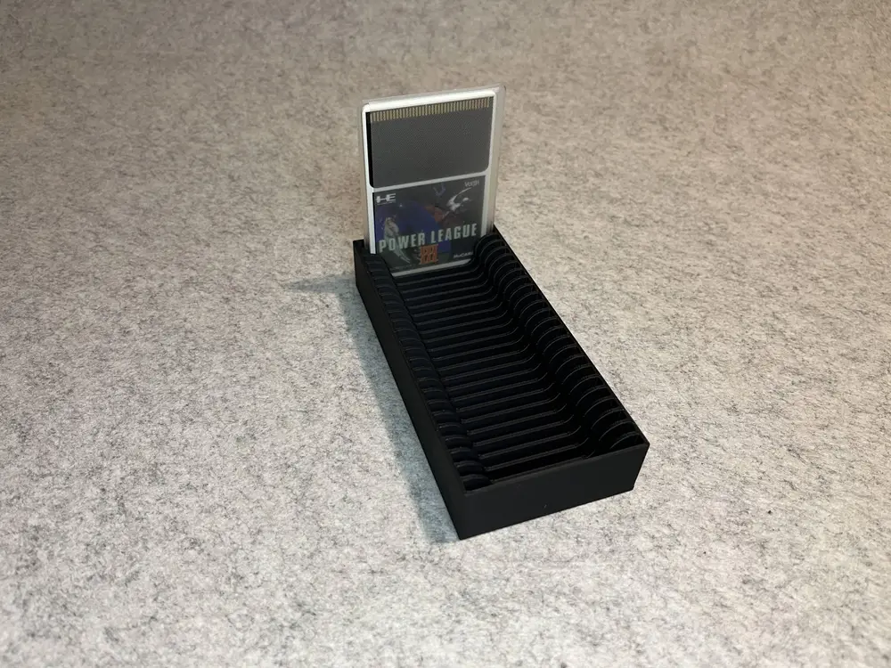 Stand holder for PC-Engine HU-card