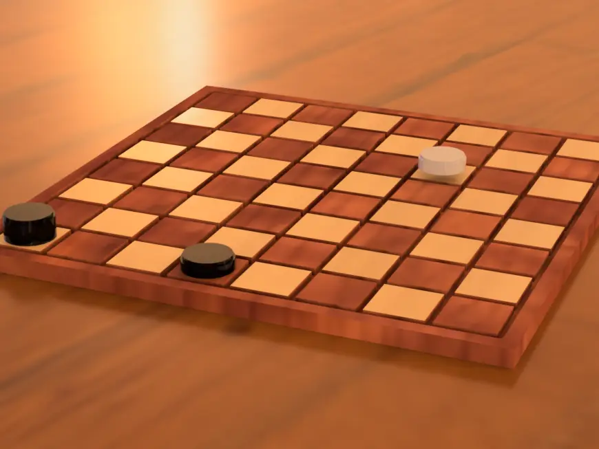 Chess board for checkers (DAMA)