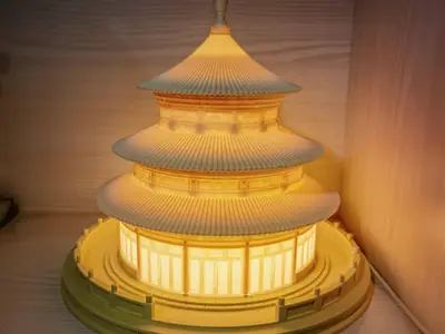 天坛夜灯  1：180