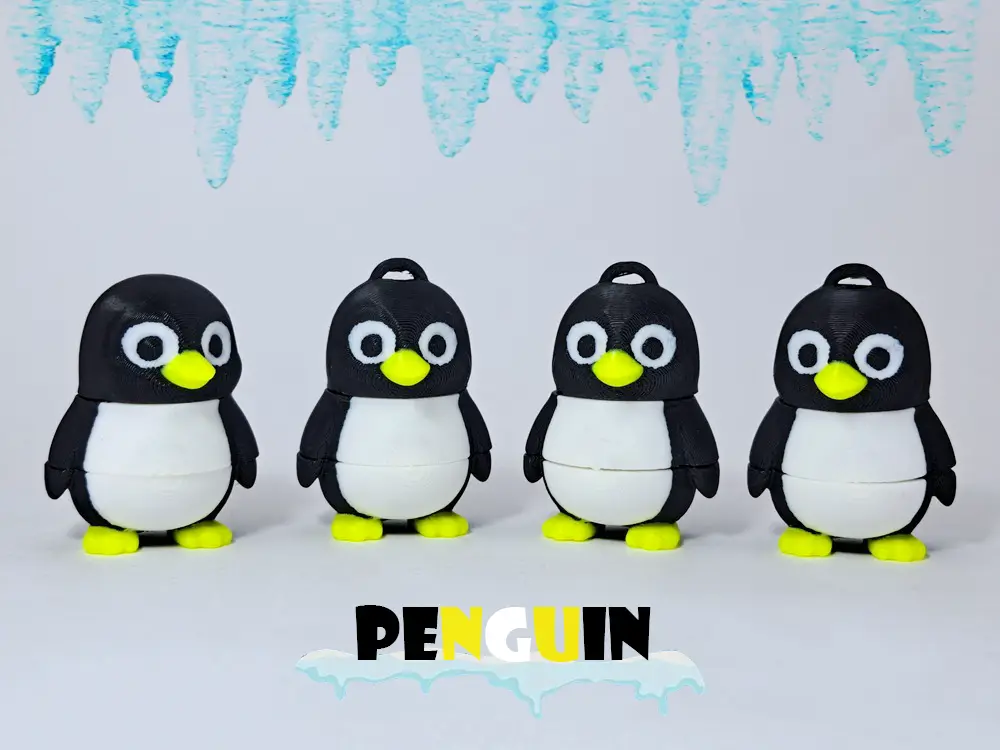 Fantasy Articulated Penguin + KeyChain