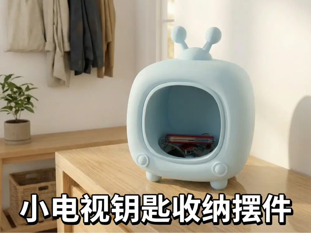 小电视钥匙收纳盒