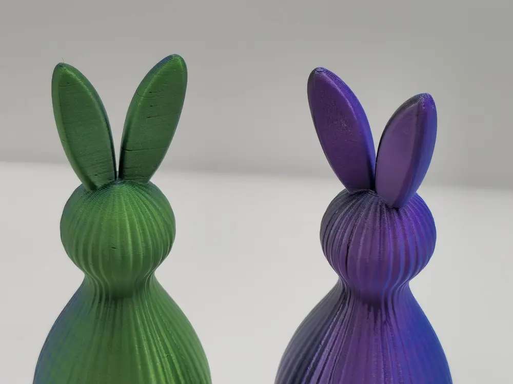 Minimal Ribbed Easter Bunny Modern Spring Decor