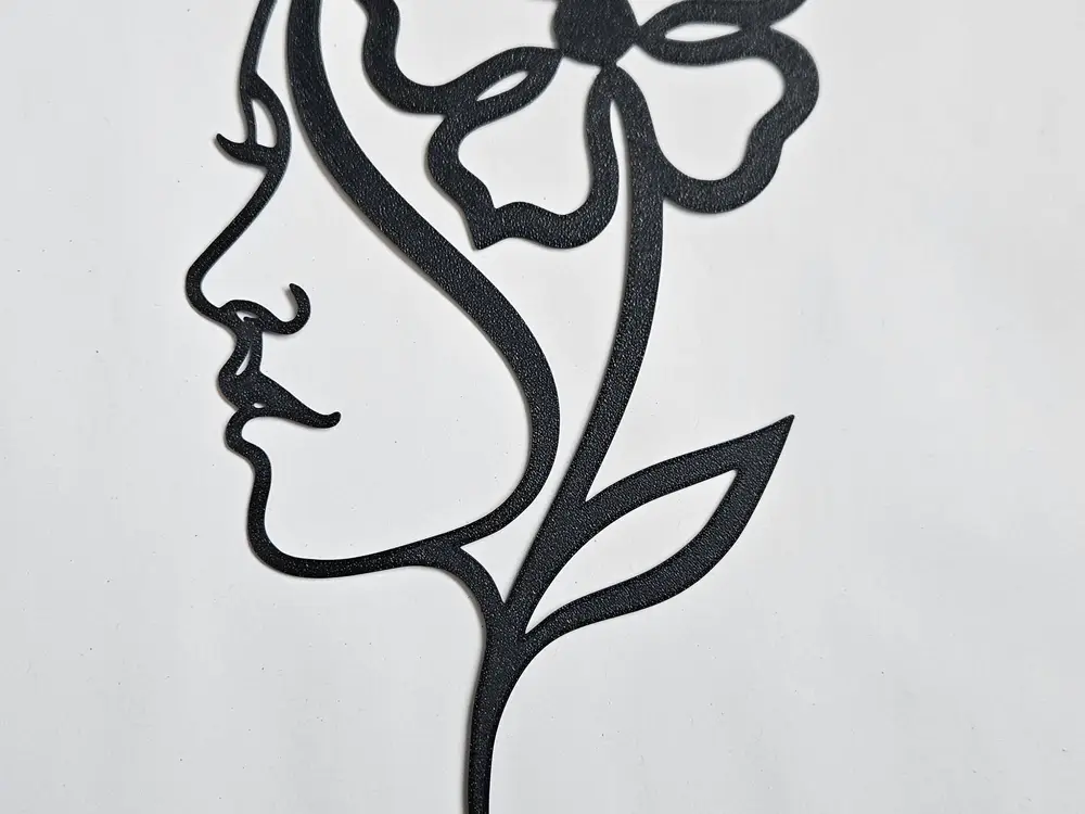 Flower/Face wallart