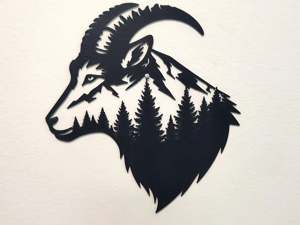 Mountain goat wallart