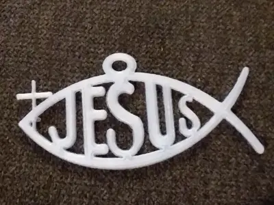 Jesus Fish Key Chain by Joshua Wilkins  @Jesusprints
