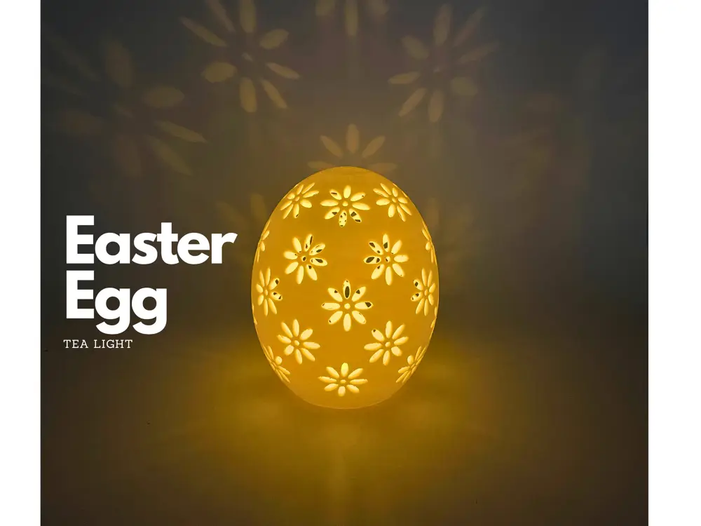 Tea Light Easter Egg