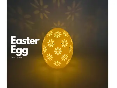 Tea Light Easter Egg