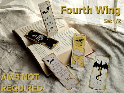 Fourth Wing - Bookmarks Set 1/2