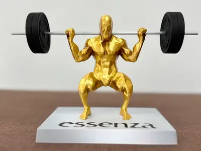 GYM - SQUAT MAN FIGURE / TROPHY