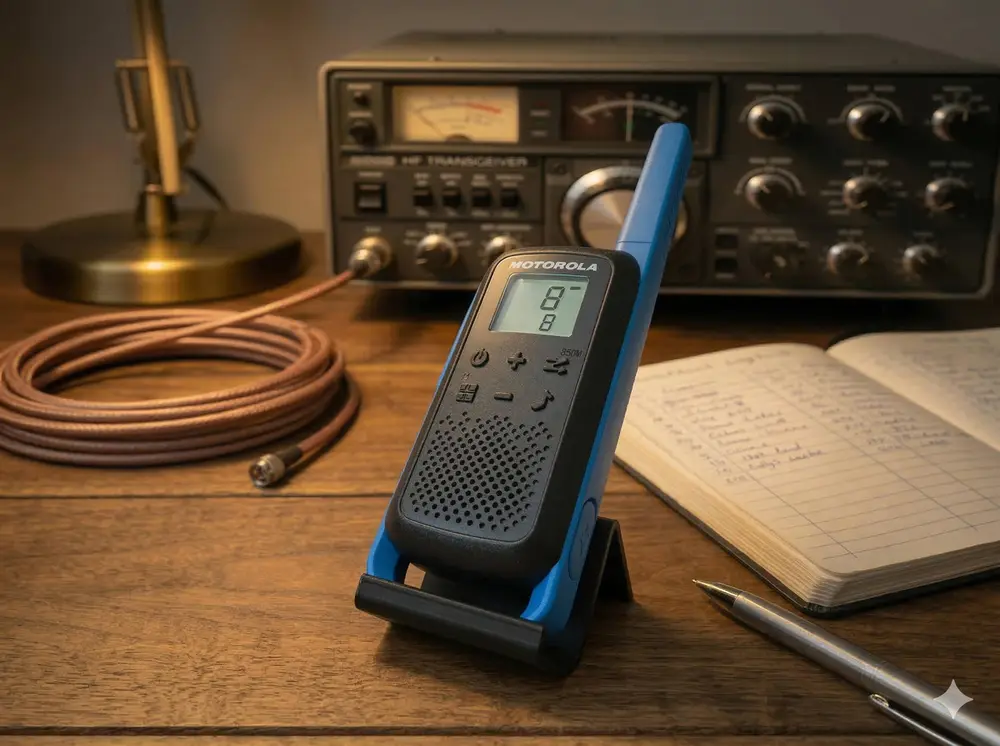 Simple stand for PMR Motorola TLKR T62