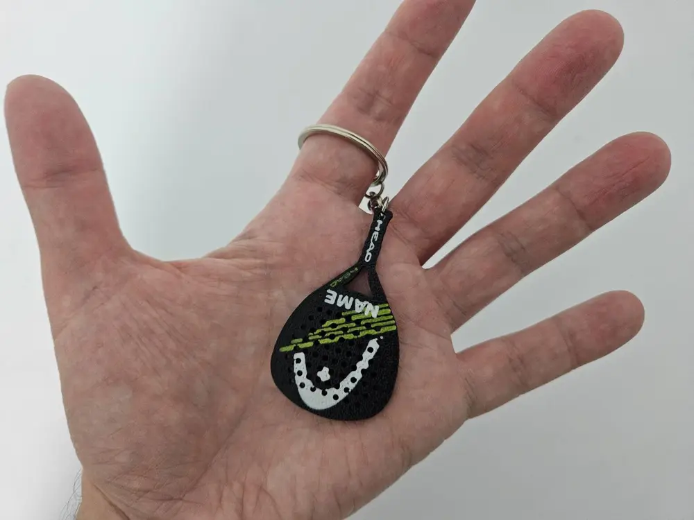 Head Tornado Padel Racket Keychain Custom Name