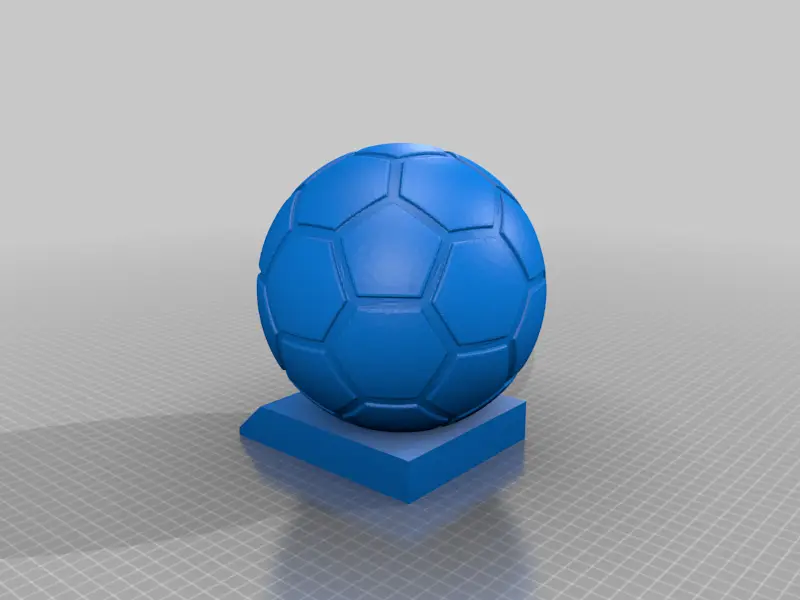 Soccer ball on plate