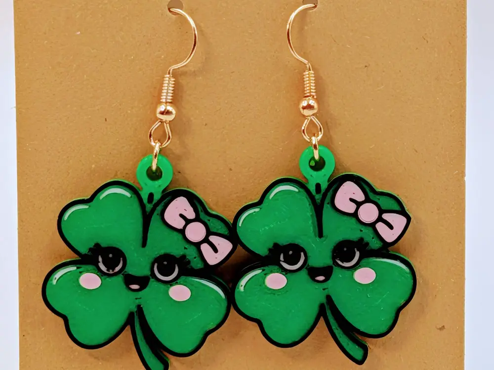 Happy Sham Earrings – A Little Luck You Can Wear!
