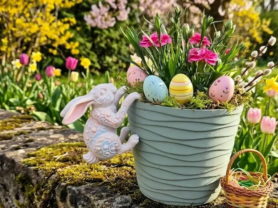 Detailed Easter Bunny figurine