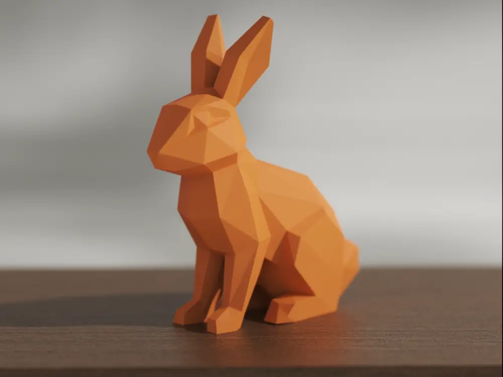 Easter Bunny Low Poly